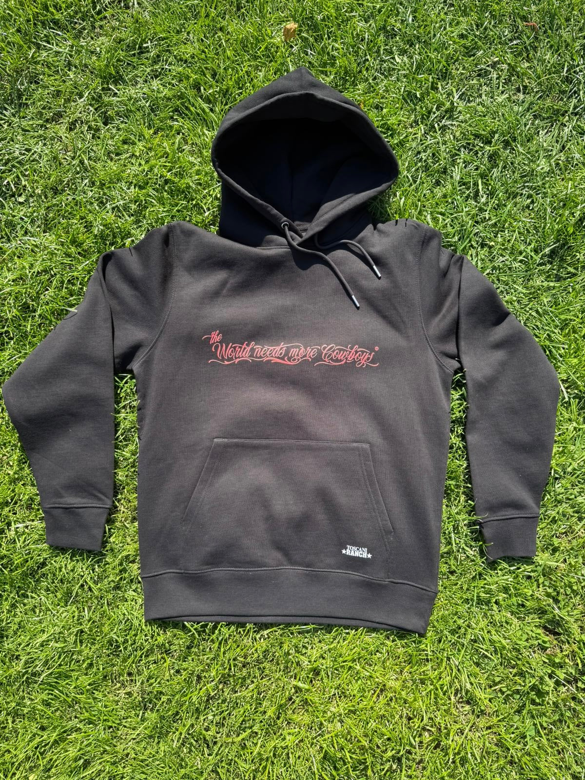 Hoodie con cappuccio The World Needs More Cowboys